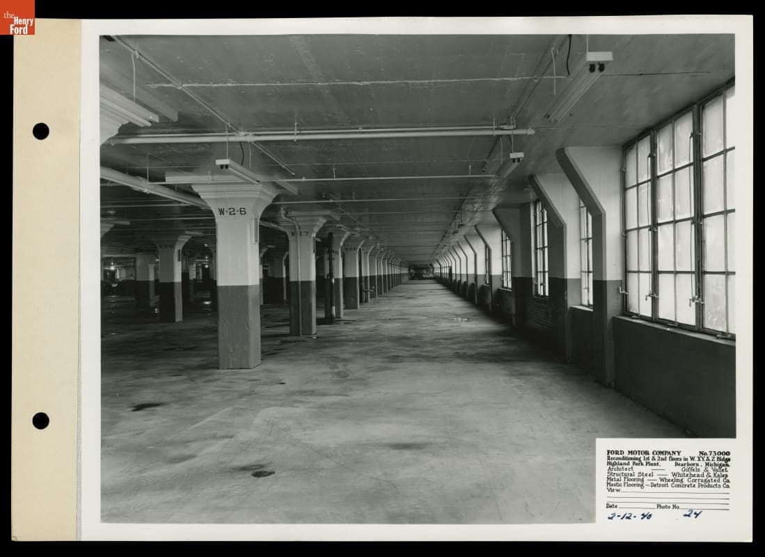 Renovating Ford Motor Company Highland Park Plant Buildings, 1940