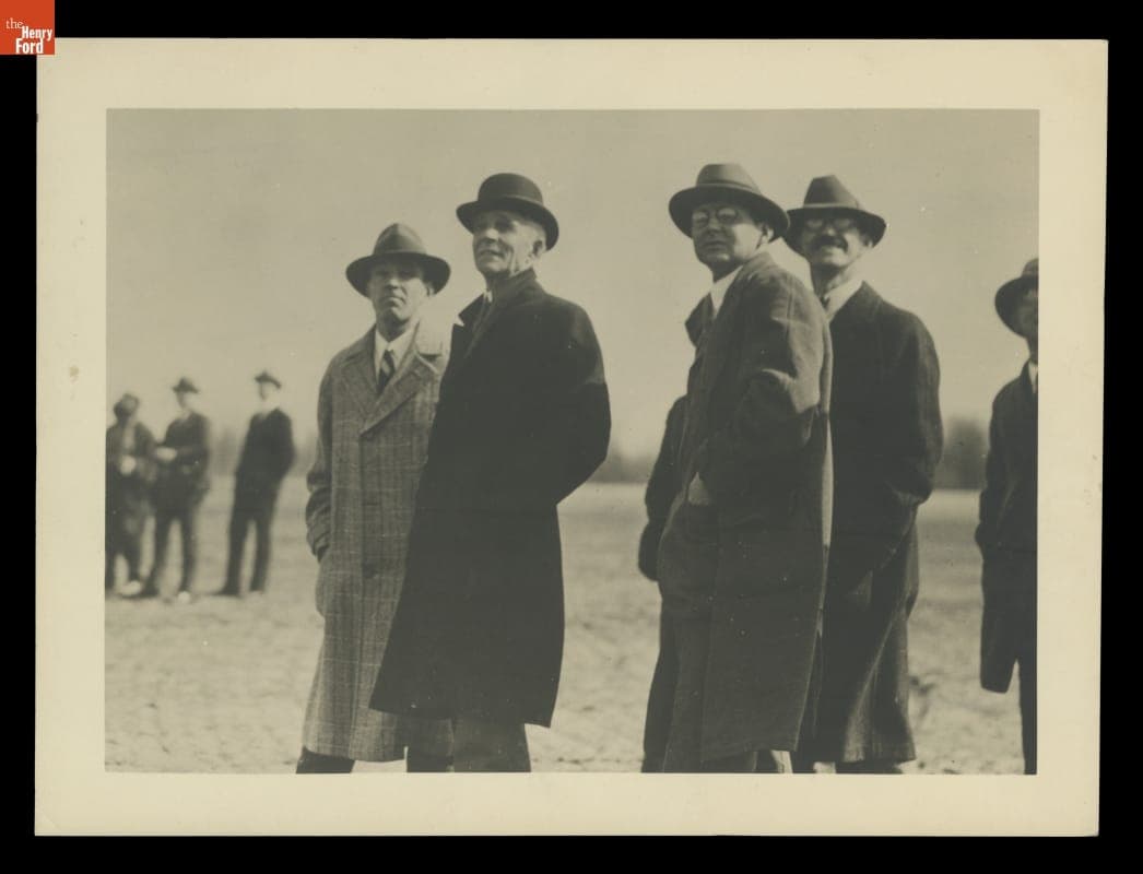 Edsel Ford and William B. Stout at Ford Airport, Dearborn, Michigan, April 1925