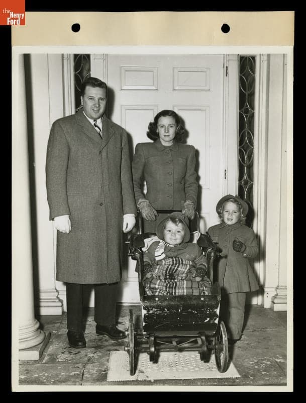 Henry Ford II and Anne McDonnell Ford with Daughters Anne and Charlotte, 1944