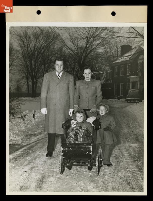 Henry Ford II and Anne McDonnell Ford with Daughters Anne and Charlotte, 1944