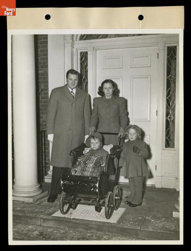 Henry Ford II and Anne McDonnell Ford with Daughters Anne and Charlotte, 1944