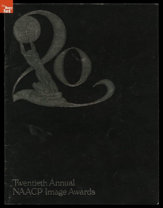 Curt Flood's Program for the Twentieth Annual NAACP Image Awards Dinner, 1987