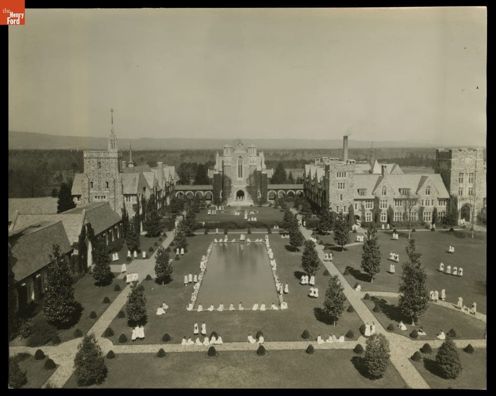 Aerial View of the Berry Schools Campus, Mount Berry, Georgia, circa 1935