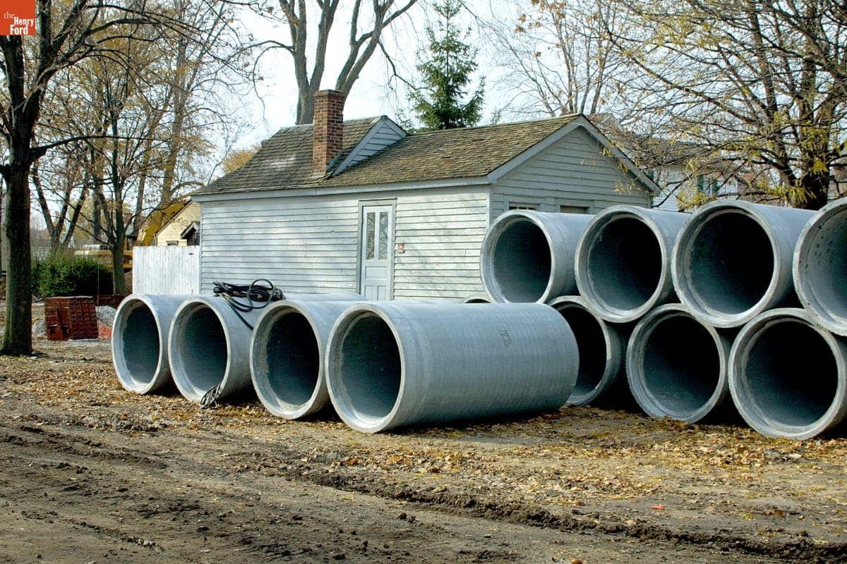 Tintype Studio at Relocation Site during the Greenfield Village Restoration Project, November 2002