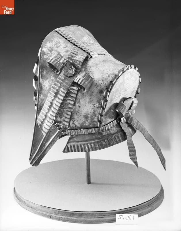 Tenth Wedding Anniversary Tin Bonnet, 1850-1875