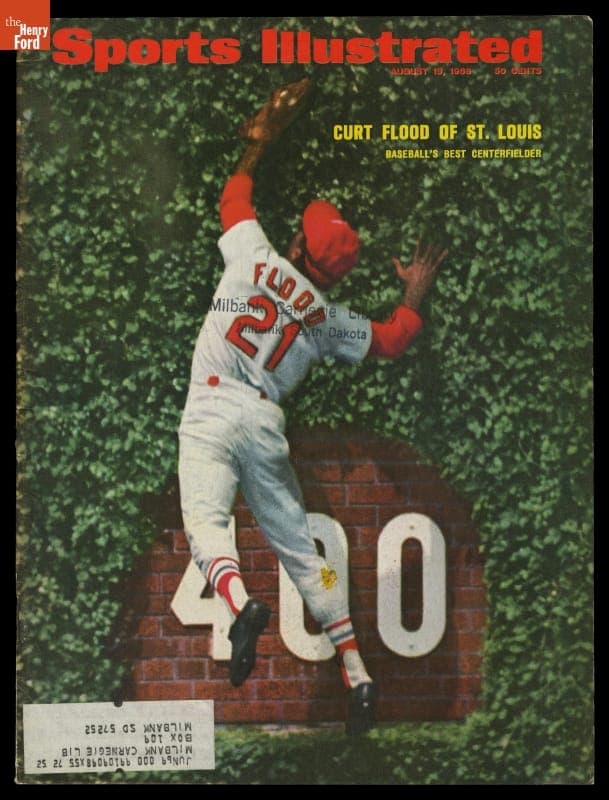 Magazine, "Sports Illustrated" Issue Featuring Curt Flood, August 19, 1968