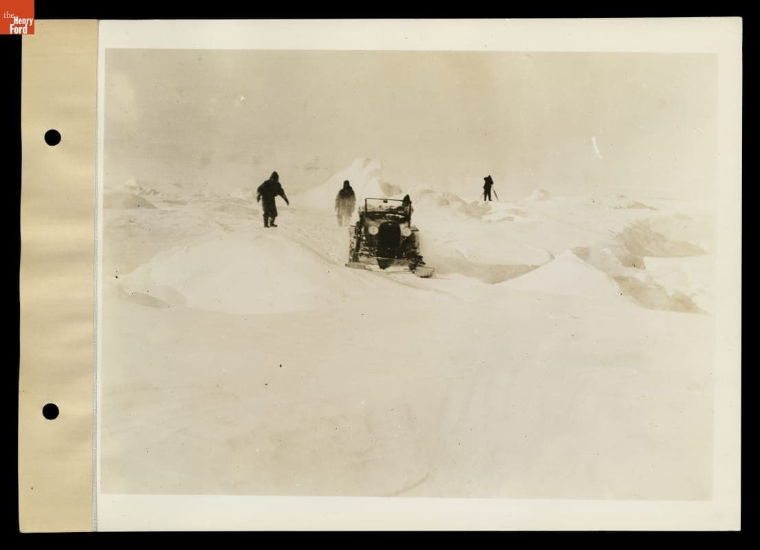 Snowmobile Built on a Ford Model A Chassis Used during Admiral Byrd's Antarctic Expedition, circa 1929