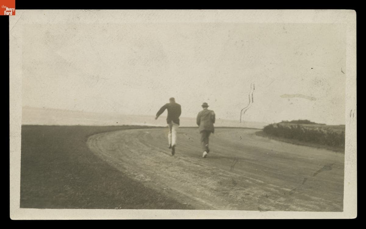 Henry Ford and Edsel Ford Running, circa 1925