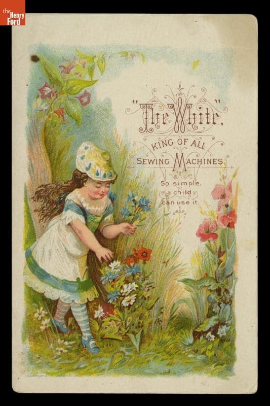 Trade Card for the White Sewing Machine Company, 1876-1890