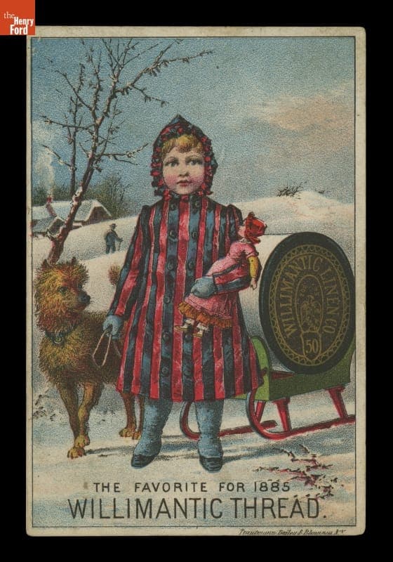 Trade Card for Thread, Willimantic Linen Co., 1885