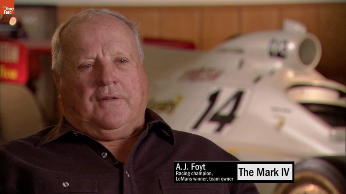 "The Mark IV" Clip from Interview with A. J. Foyt, 2009