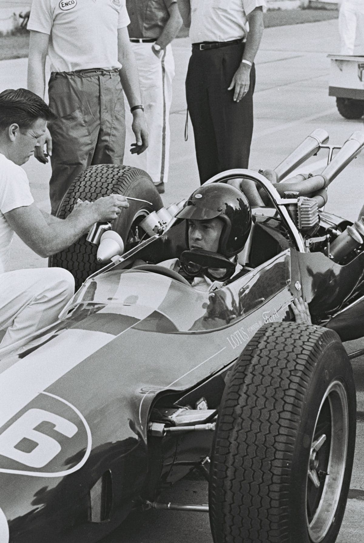 Jim Clark, 1964 Indianapolis 500, Indianapolis, Indiana, May 1964