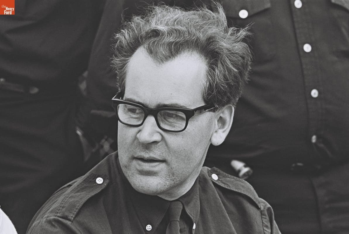 Eric Broadley of Lola Cars at the Indianapolis 500 Race, May 1967