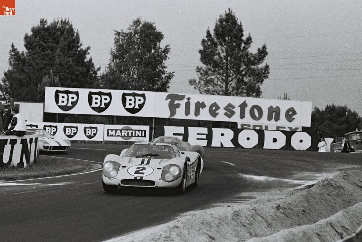 Ford Mark IV Driven by Bruce McLaren and Mark Donohue in the 24 Heures du Mans (24 Hours of Le Mans) Race, June 1967