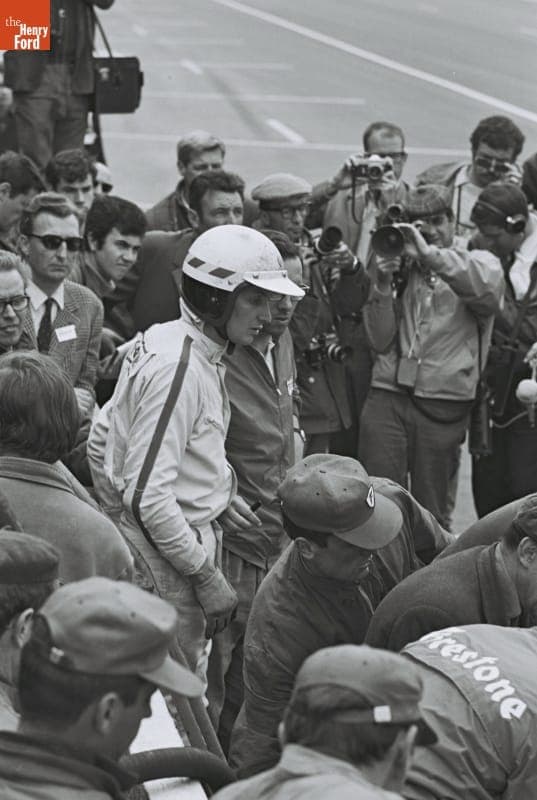 Mike Parkes at the 24 Heures du Mans (24 Hours of Le Mans) Race, June 1967