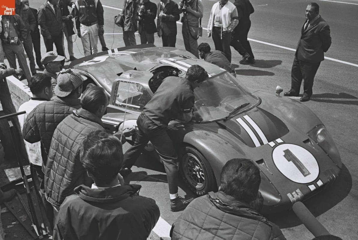 Ford Mark IV Driven by Dan Gurney and A. J. Foyt at the 24 Heures du Mans (24 Hours of Le Mans) Race, June 1967