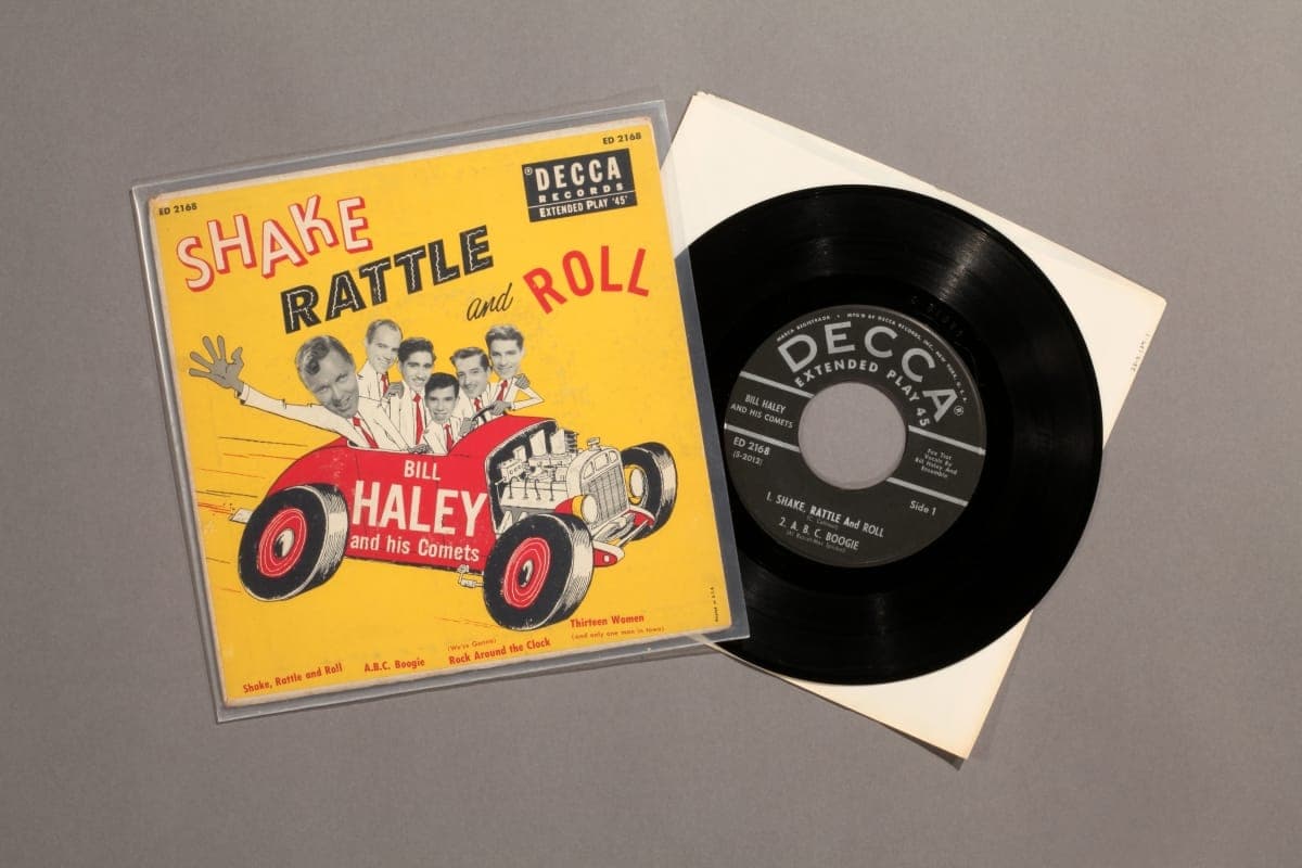 Bill Haley and his Comets, "Shake, Rattle, and Roll" 45rpm Record, circa 1954