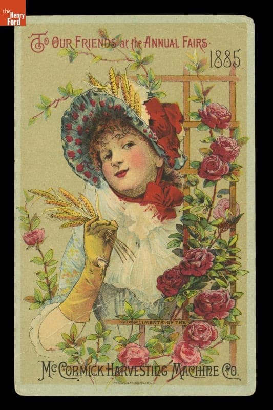 Trade Card for McCormick Harvesting Machine Company, 1885