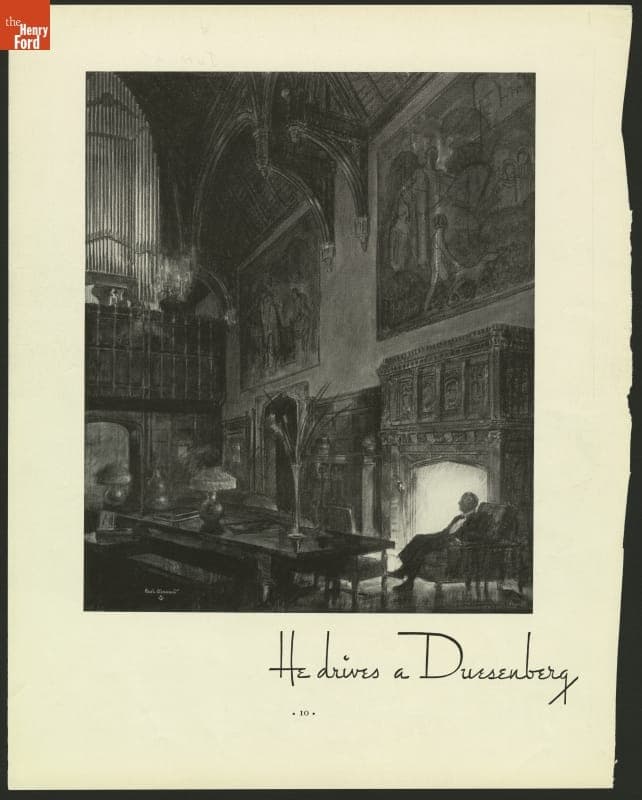 Advertisement, "He Drives a Duesenberg," 1935