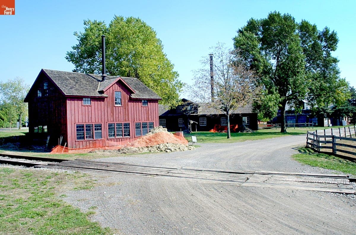 Cider Mill and Stoney Creek Sawmill during the Greenfield Village Restoration Project, September-October 2002