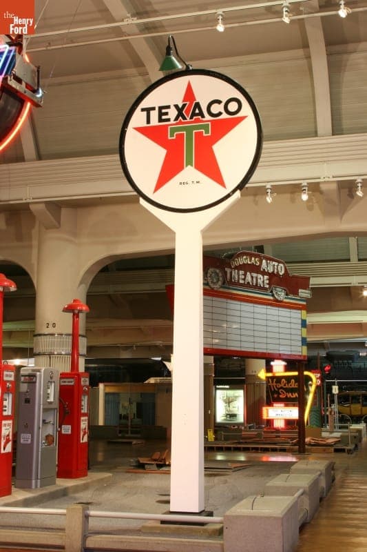 Texaco Service Station Sign, circa 1940