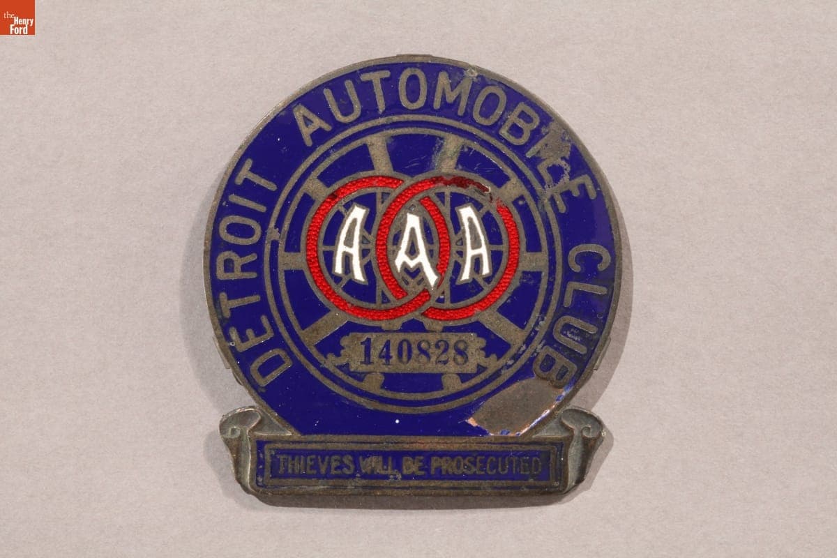 Detroit Automobile Club Badge, 1915-1920