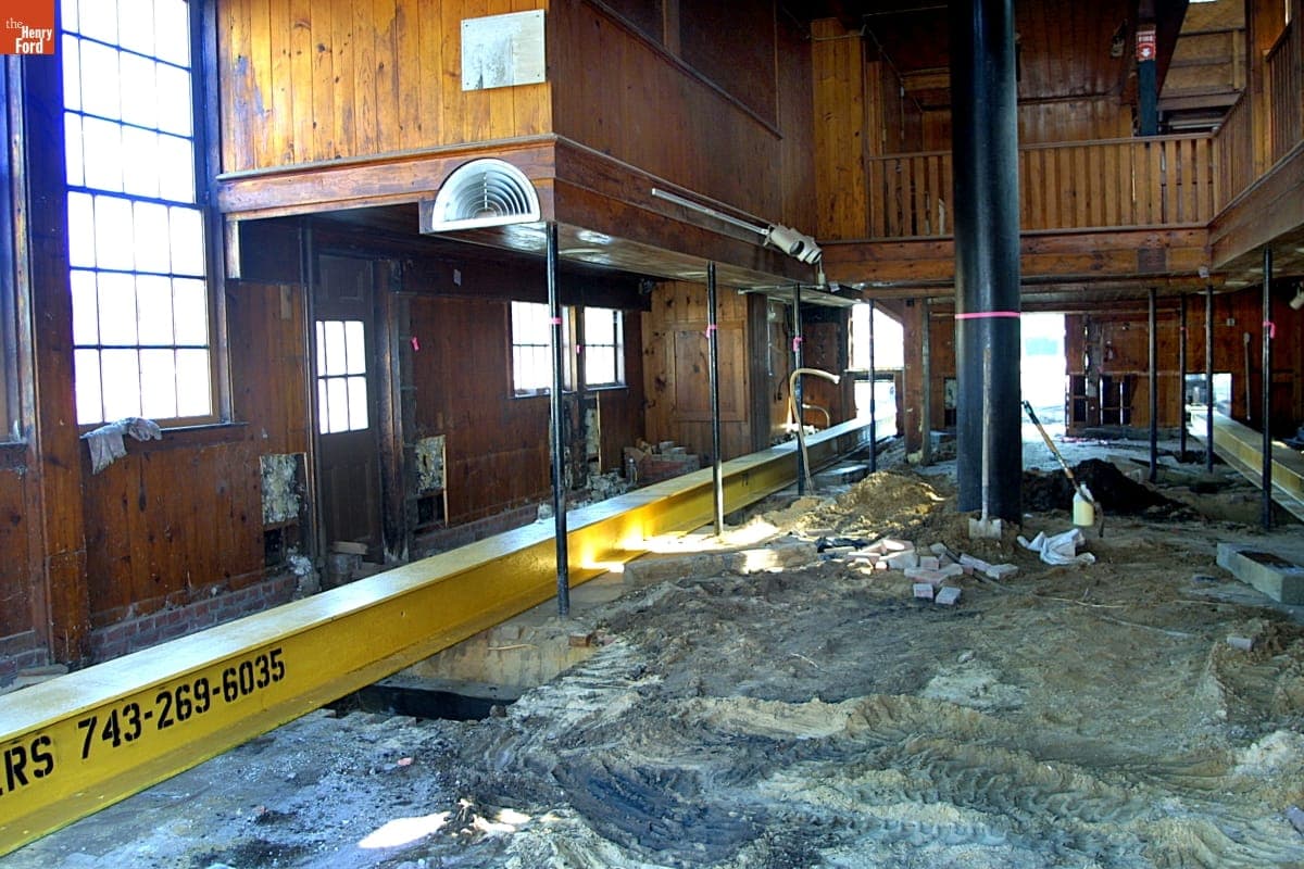 Soybean Lab Agricultural Gallery Being Relocated during the Greenfield Village Restoration Project, September - October 2002
