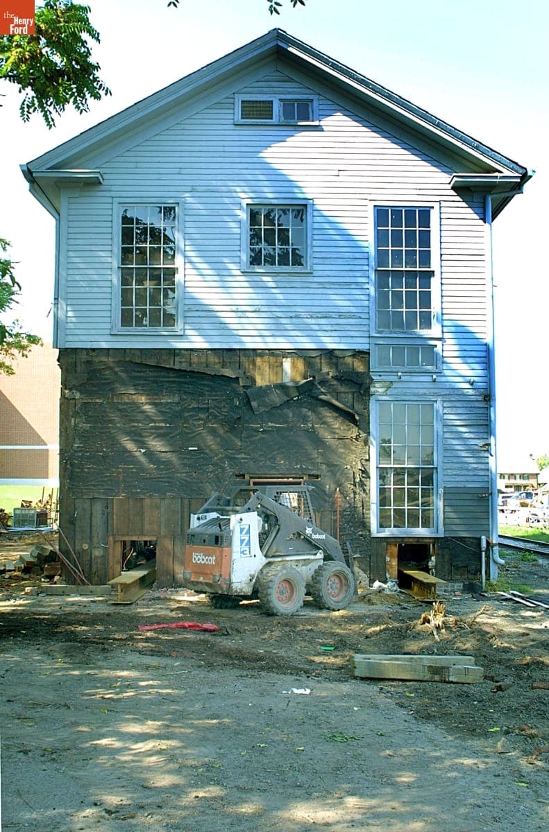 Soybean Lab Agricultural Gallery Being Relocated during the Greenfield Village Restoration Project, September - October 2002