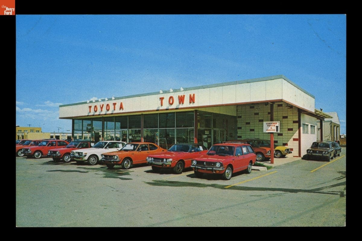 Toyota Town Dealership, New Castle, Delaware, circa 1965