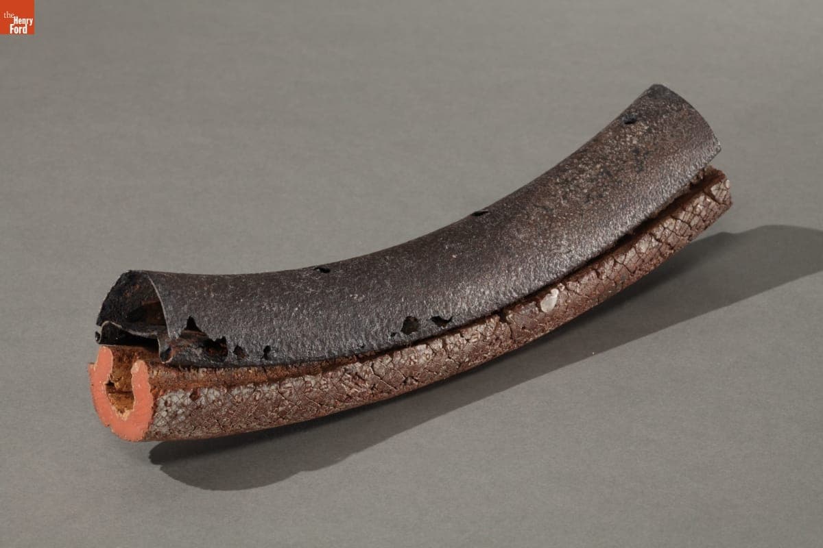 Bicycle Tire and Rim Section, circa 1890