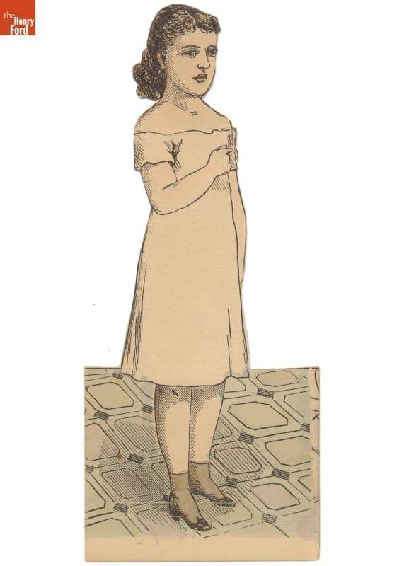 Paper Doll, "Jeannie," 1864-1870
