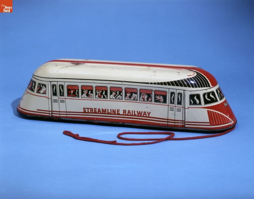 Streamline Railway Pull Toy, 1935-1940