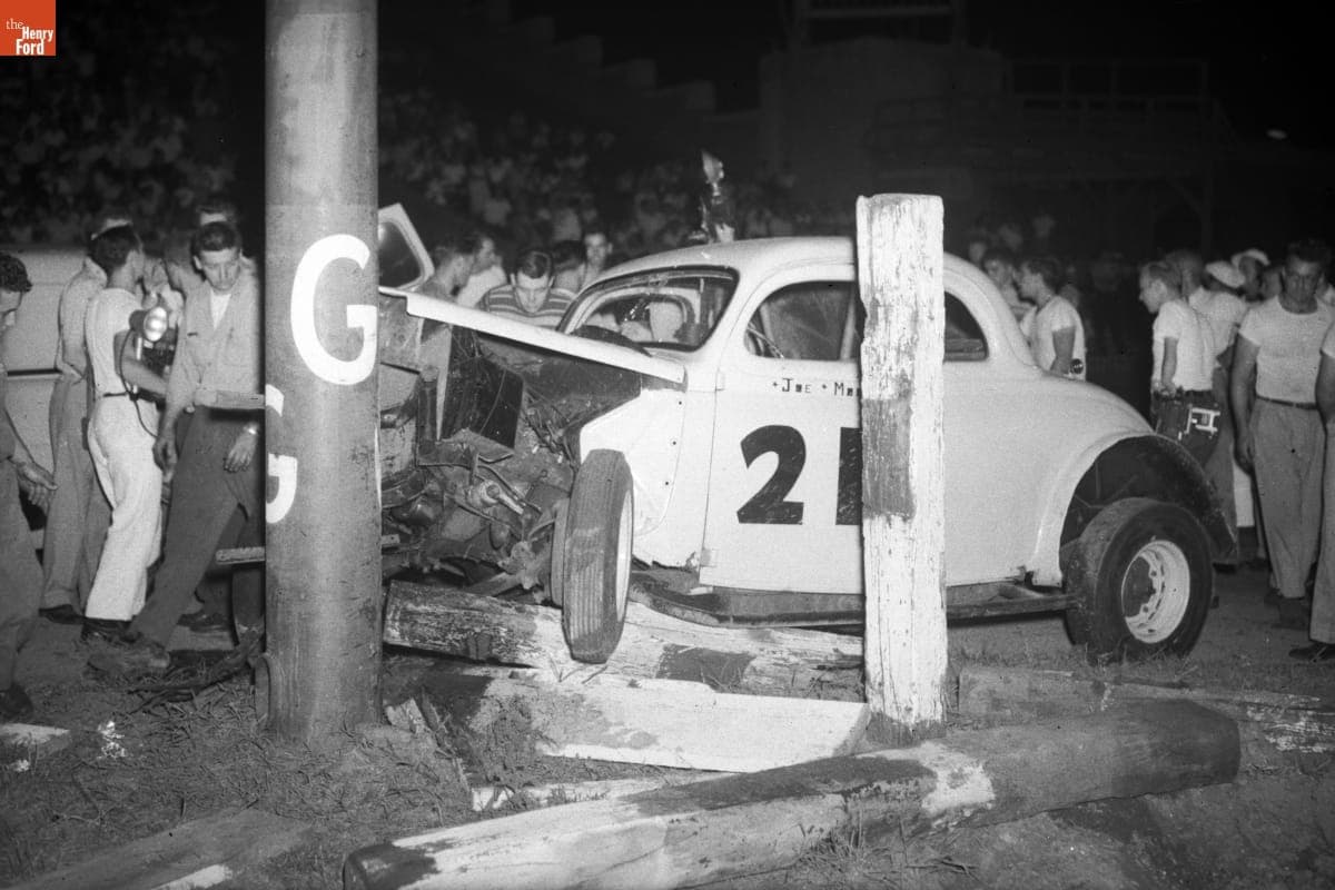 Stock Car Crash at Philadelphia Municipal Stadium, 1955