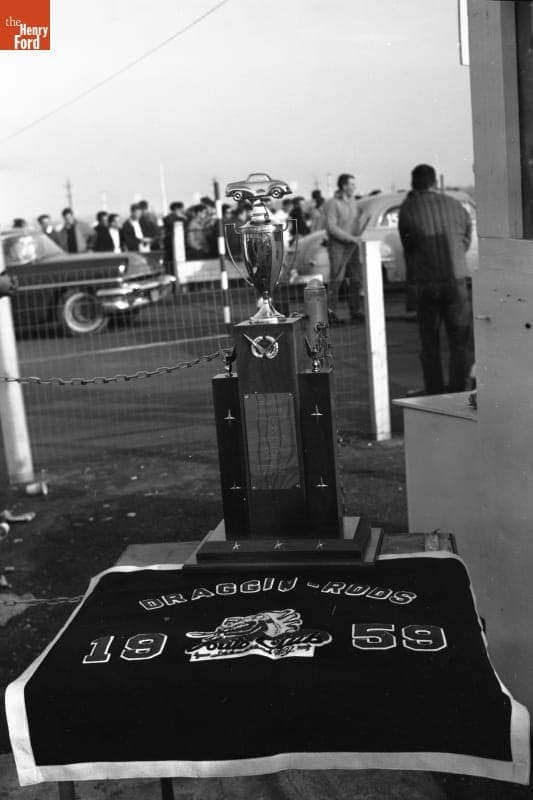 Trophy at Langhorne Speedway Drag Races, 1960