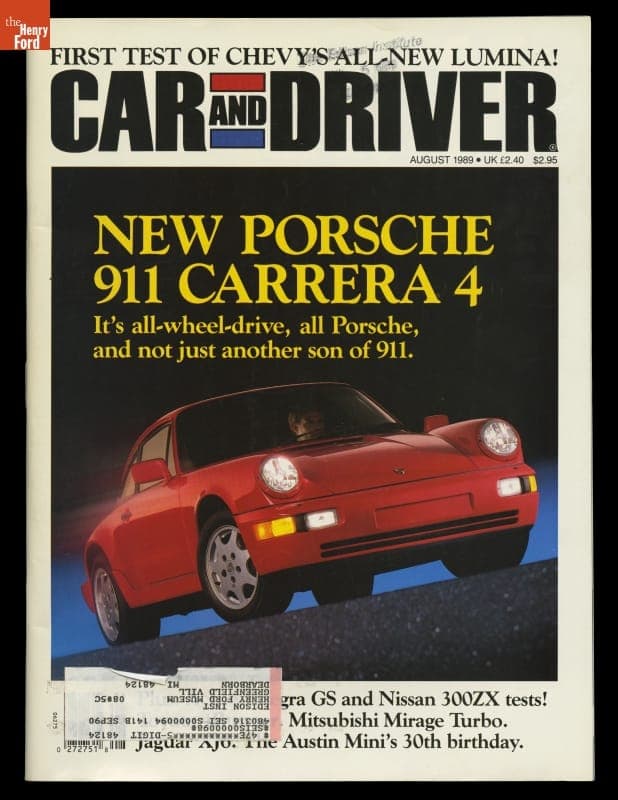 "Car and Driver," August 1989