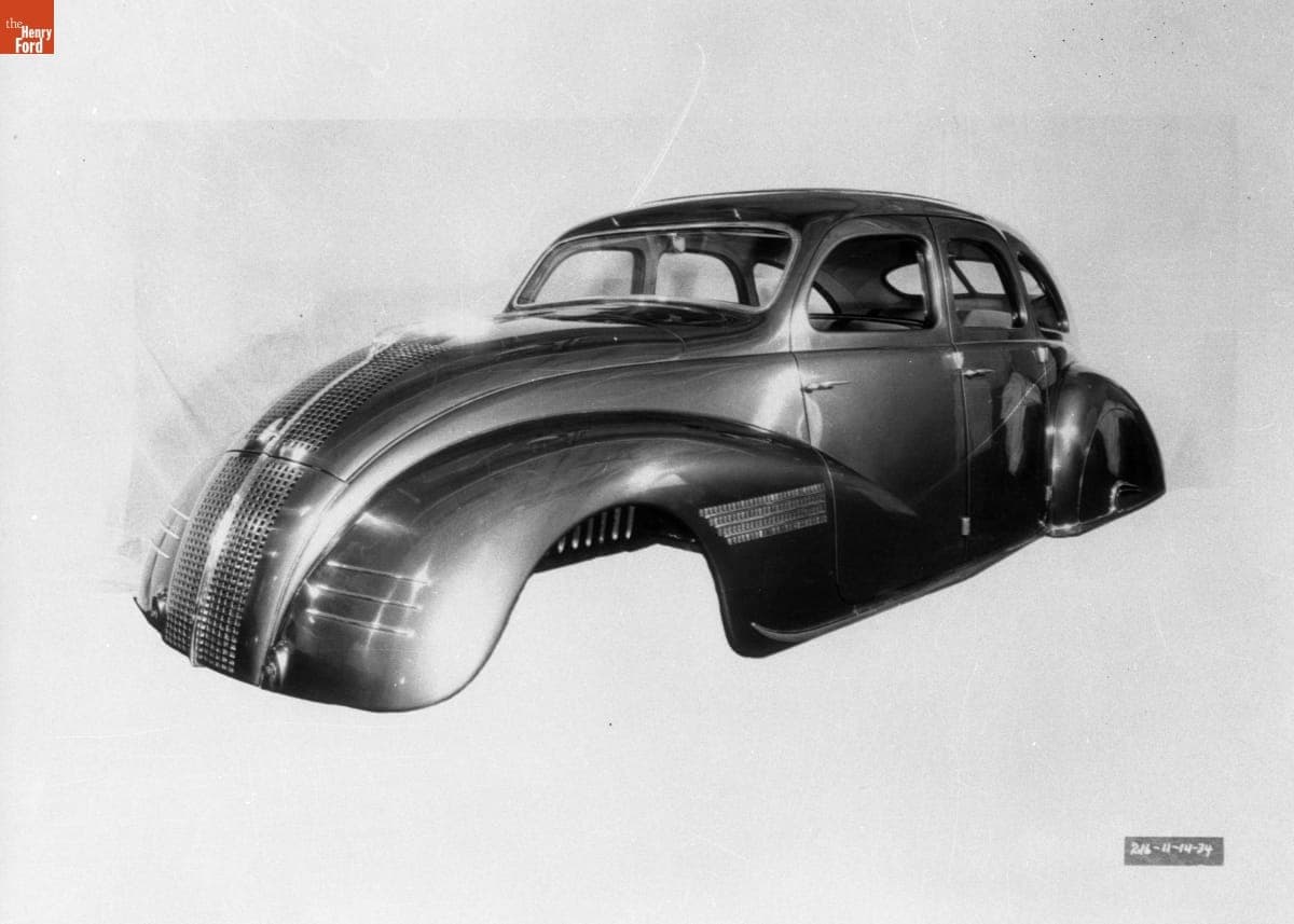 Lincoln Zephyr Prototype Automobile Body Designed by John Tjaarda, 1934