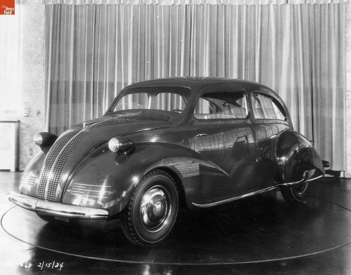 Prototype Lincoln Zephyr Automobile Designed by John Tjaarda, 1934