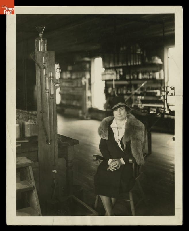 Helen Keller Visiting Menlo Park Laboratory, Greenfield Village, October 8, 1930