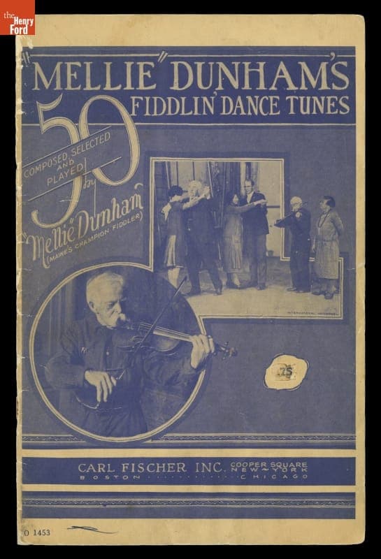 Book, "Mellie Dunham's 50 Fiddlin' Dance Tunes," 1926