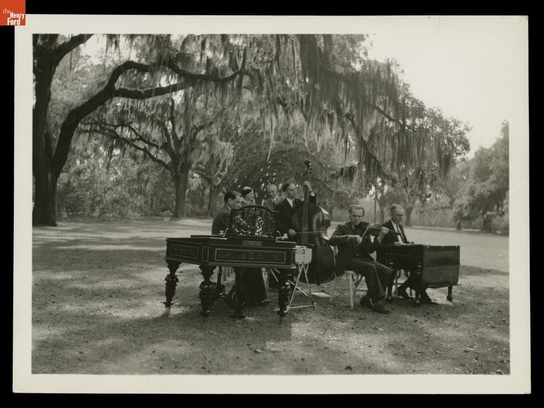 Henry Ford with the Old-Time Dance Orchestra at His Richmond Hill, Georgia Estate, circa 1940