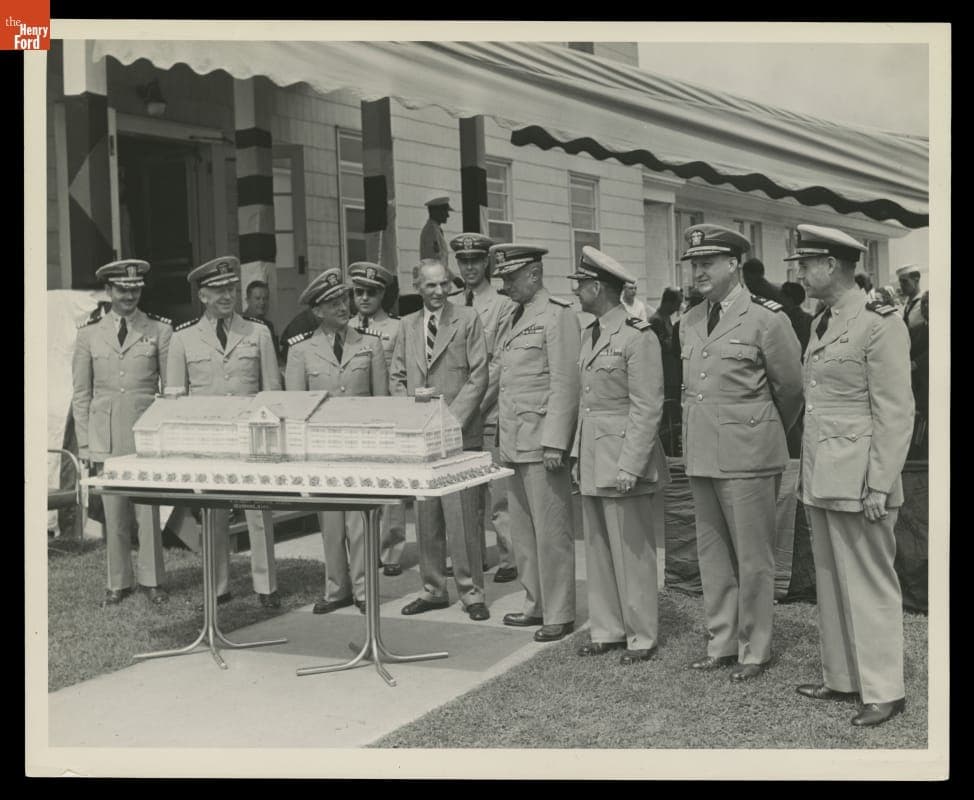 Henry Ford on His 80th Birthday, U. S. Naval Training School at the Ford Rouge Plant, July 1943