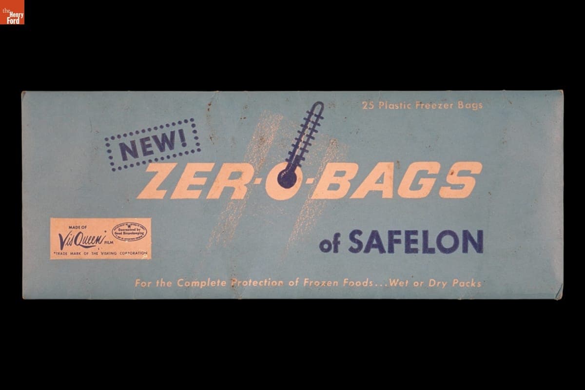 Zer-O-Bags Freezer Bags by Safelon, circa 1950