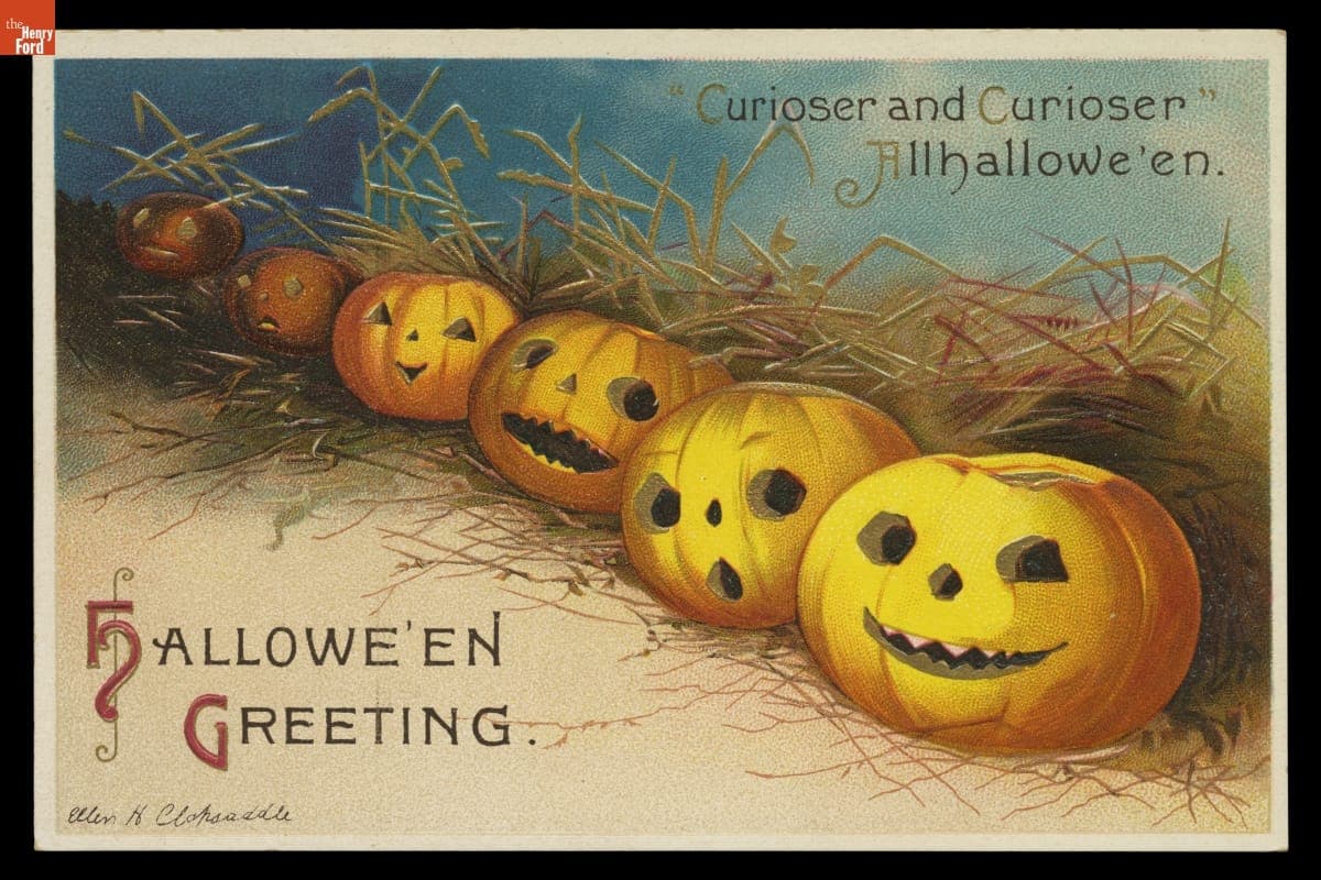 "Curioser and Curioser Allhallowe'en Hallowe'en Greetings," 1907-1912