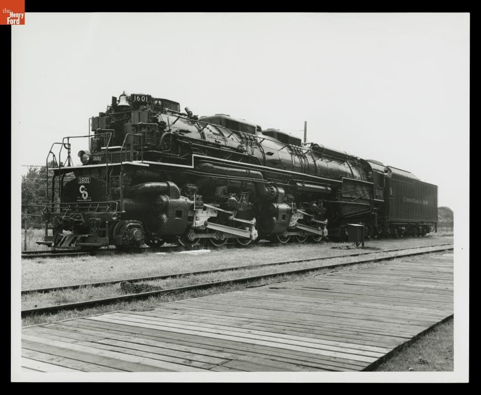 Allegheny Steam Locomotive in Greenfield Village, 1956