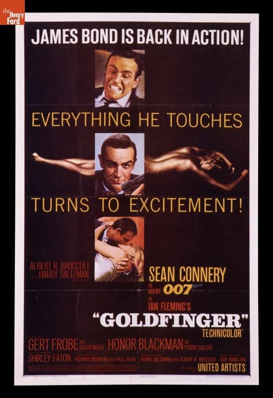 Movie Poster, "Goldfinger," 1964