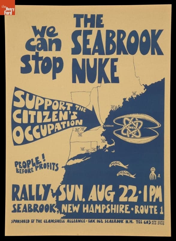 Poster, "We Can Stop the Seabrook Nuke," 1976
