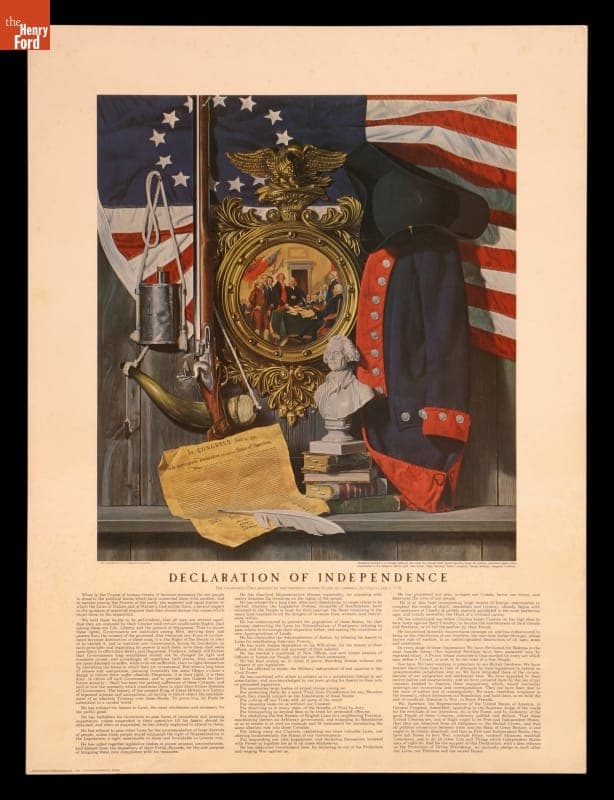 Poster, "Declaration of Independence," 1976