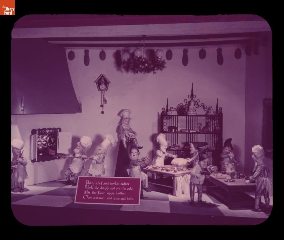 Bakery Shop Exhibit for Christmas at Ford Rotunda, 1957