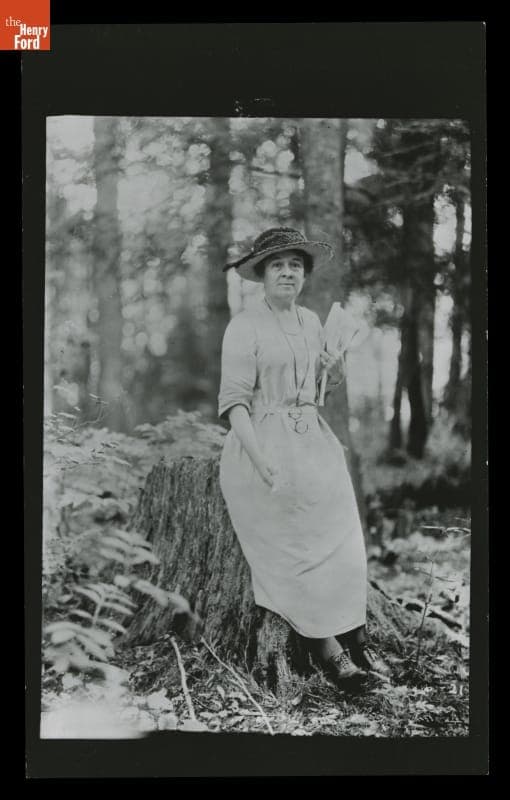 Clara Ford on a "Vagabonds" Camping Trip, 1921