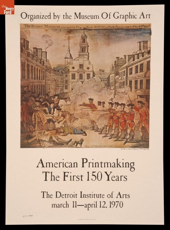 Exhibition Poster, "American Printmaking: The First 150 Years," 1970